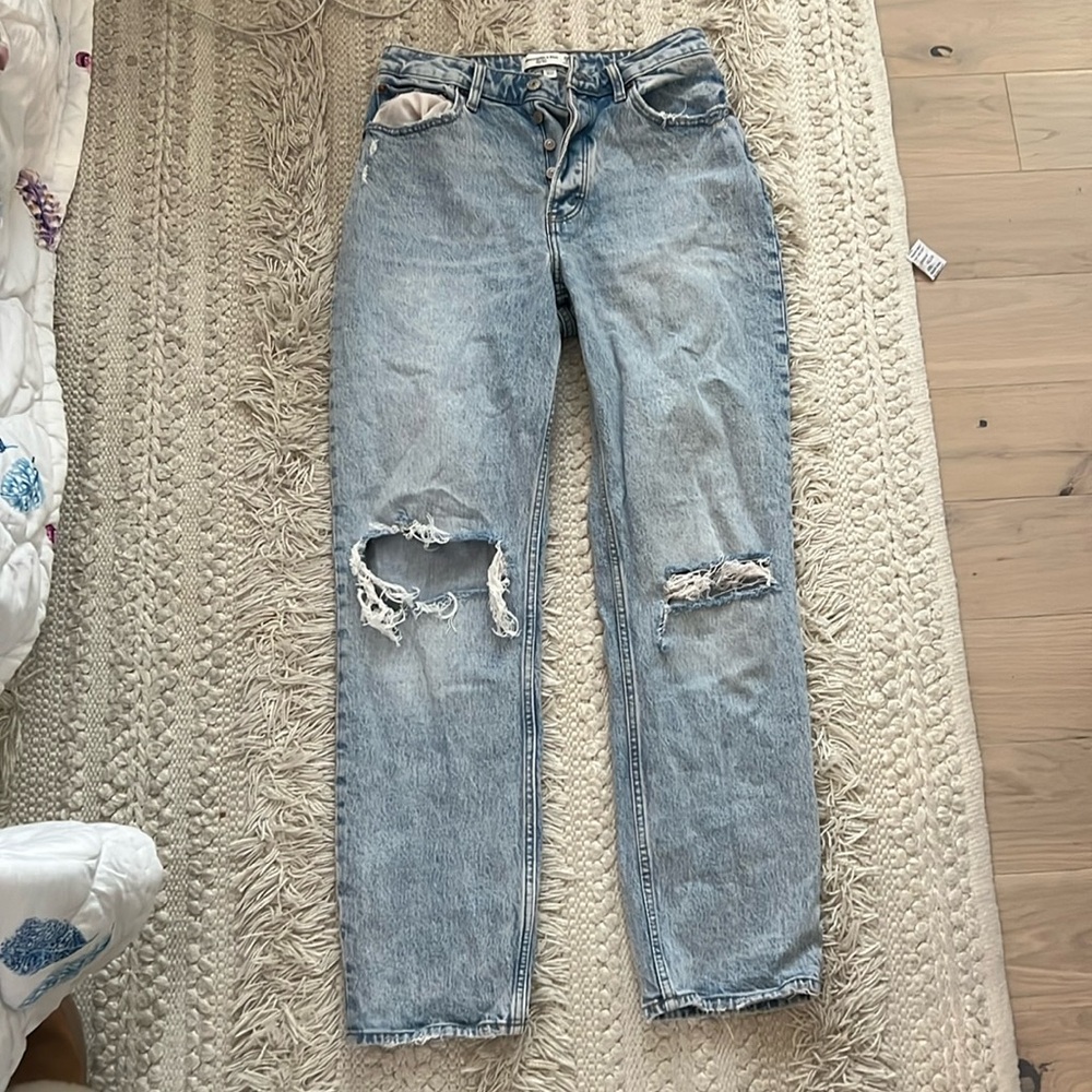 Abercrombie the dad high rise curve love jeans